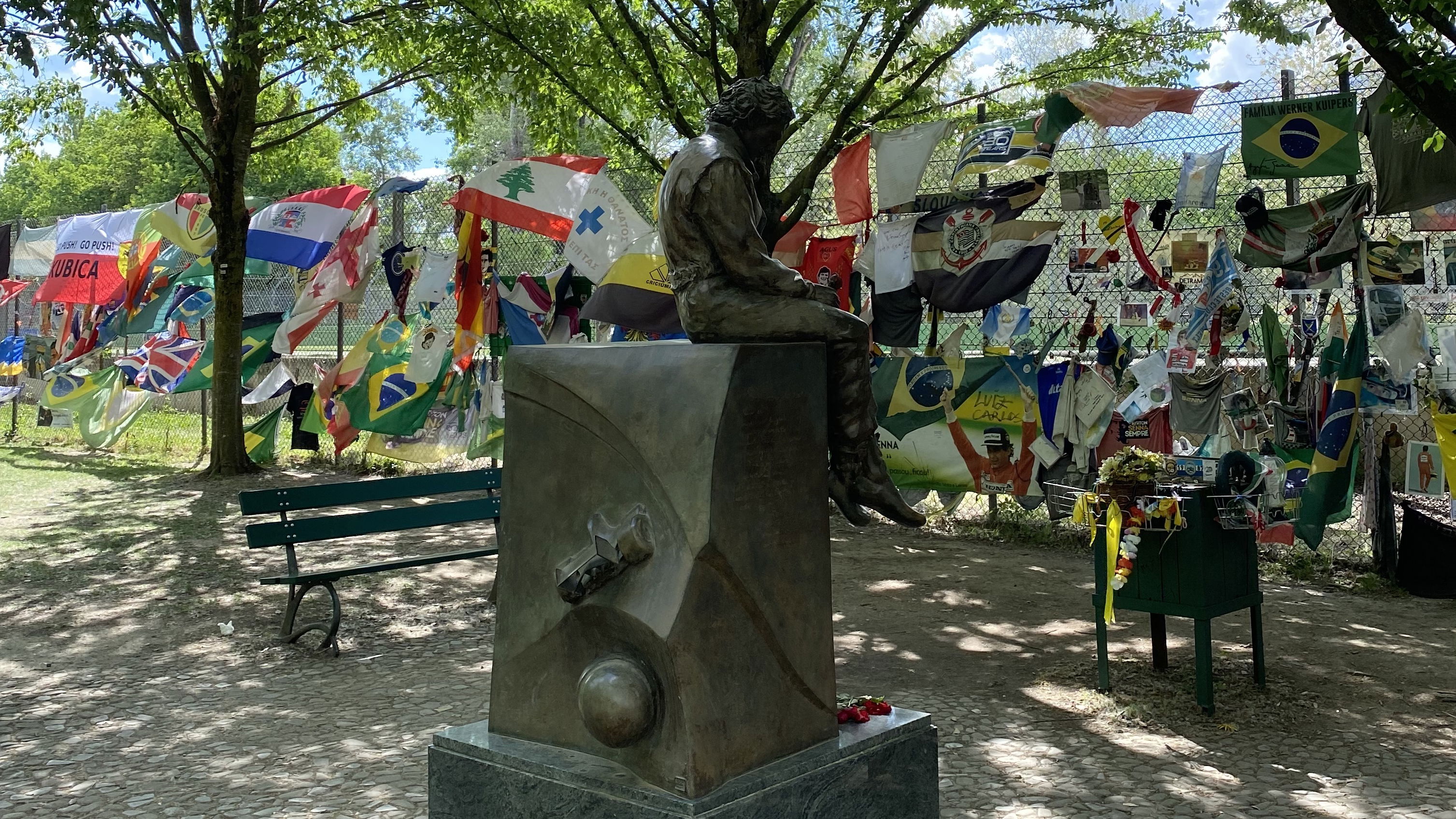 The Ayrton Senna memorial at Imola